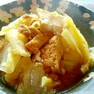 厚揚げと白菜の煮物（シーチキン入り）